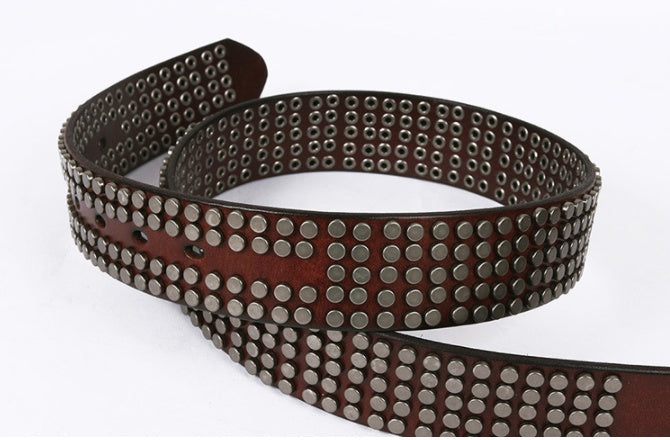 Pin Buckle Leather Belt