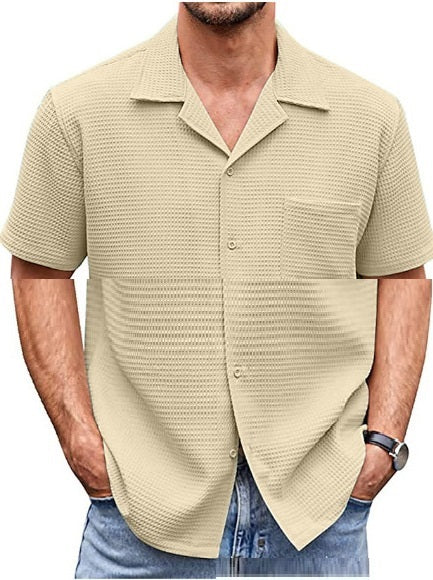 Short Sleeve Waffle Shirt