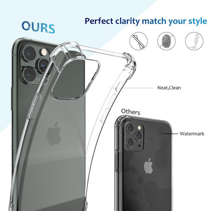 For 12 11 Pro 7 8 Plus X XR XS MAX SE 12 Mini Shockproof Clear Case