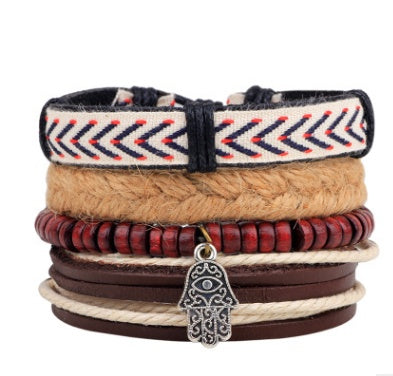 Beaded Leather Bracelet