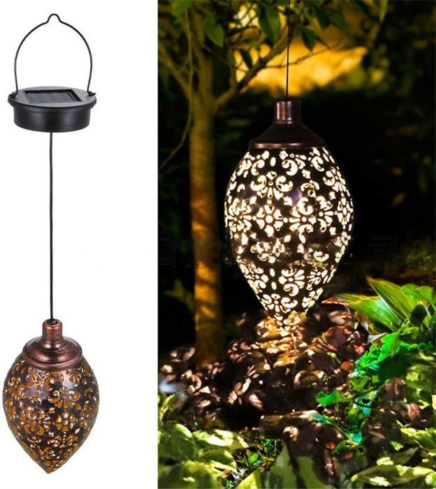 Garden Decoration Solar Wrought Iron Ground Ball Lamp