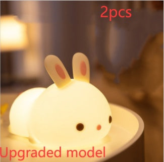 Rabbit Silicone Lamp Pat Feeding Creative Night Light Children's Toys