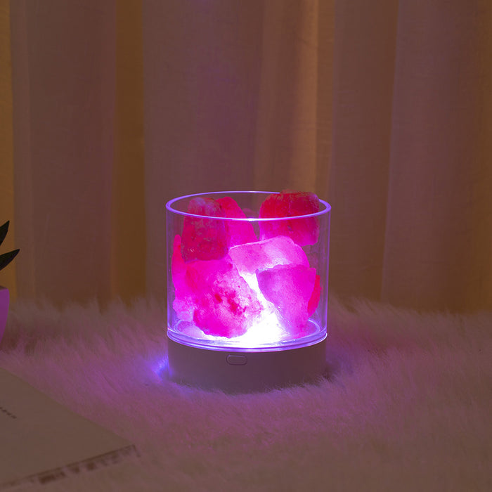 Goblet Of Crystal Salt Lamp Led Wireless