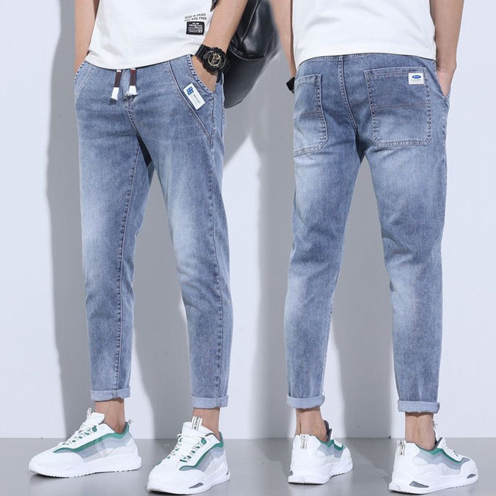 Denim Stretch Casual Trousers