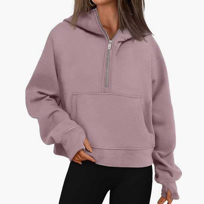 Loose Hooded Sweatshirt