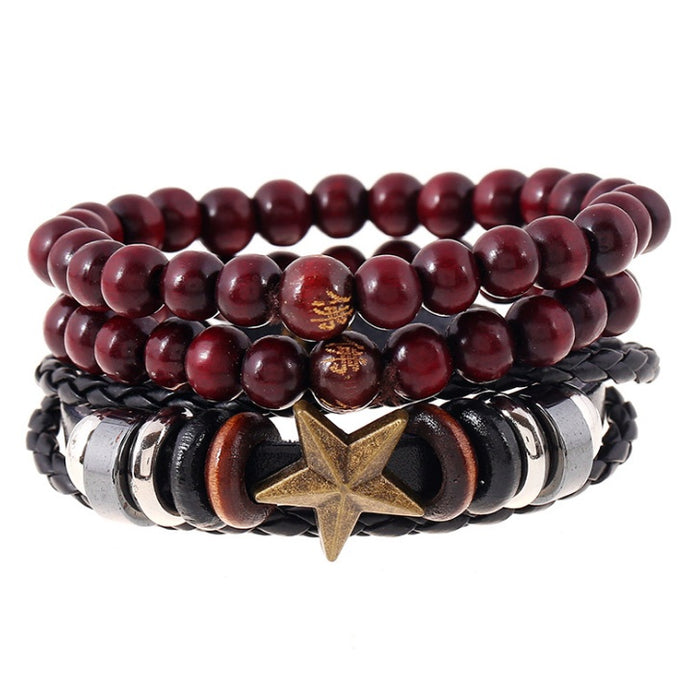 Beaded Leather Bracelet