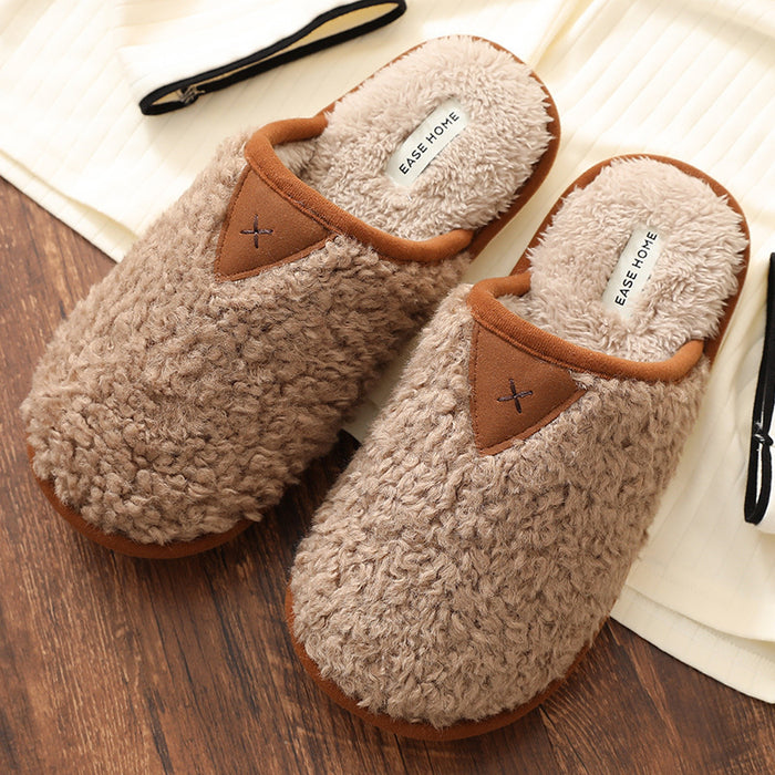 Autumn And Winter Cute Indoor Couple Cotton Slippers