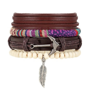 Beaded Leather Bracelet