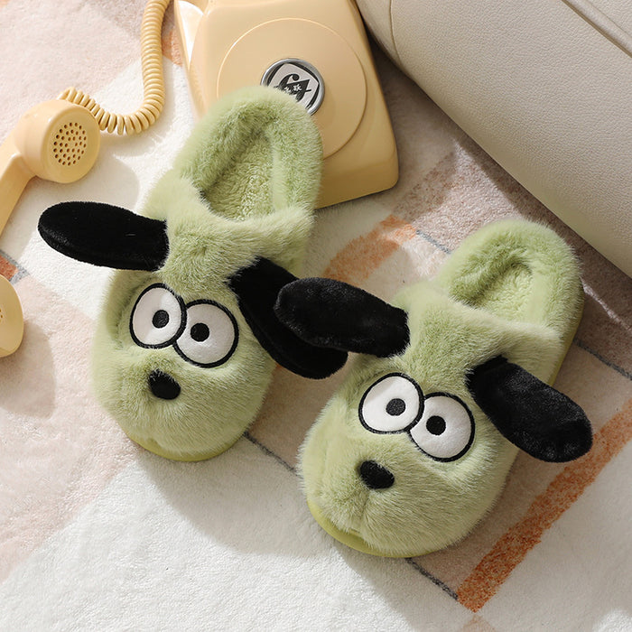 Cotton Slippers Female Cute Winter Indoor