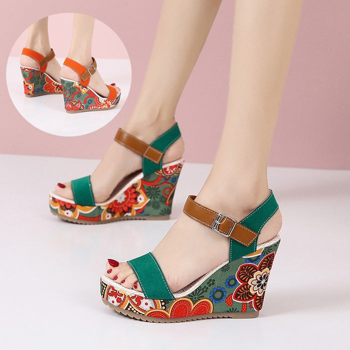 High Wedge Platform Sandals