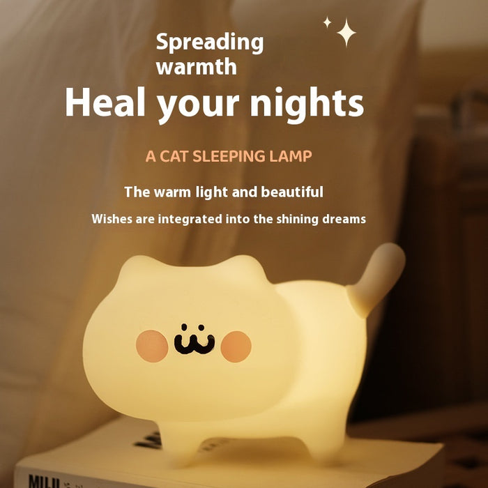 A Cat Nightlight Bedroom Decoration Bedside Sleeping Light