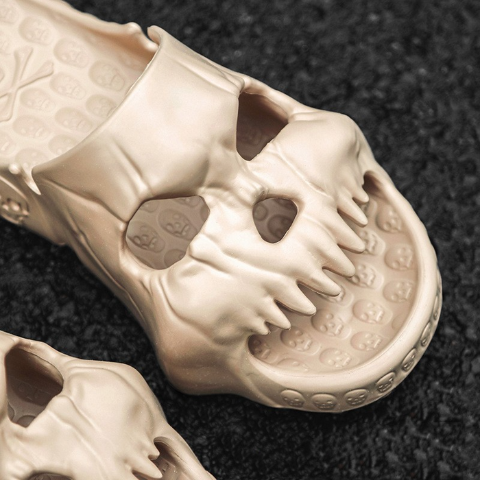 Skull Design Comfy Slippers