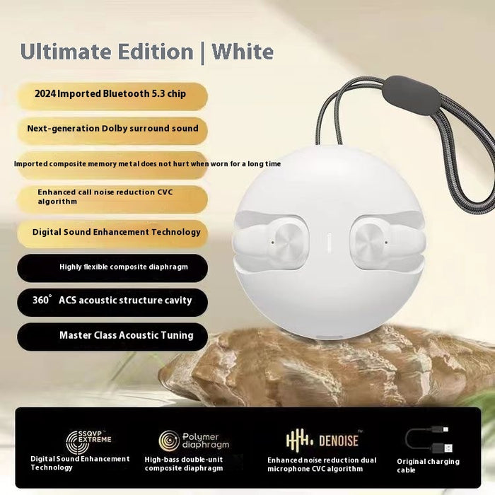 Bluetooth Headset Wireless Ultra-long Life Battery Non-in-ear Music Game Sports Noise-canceling