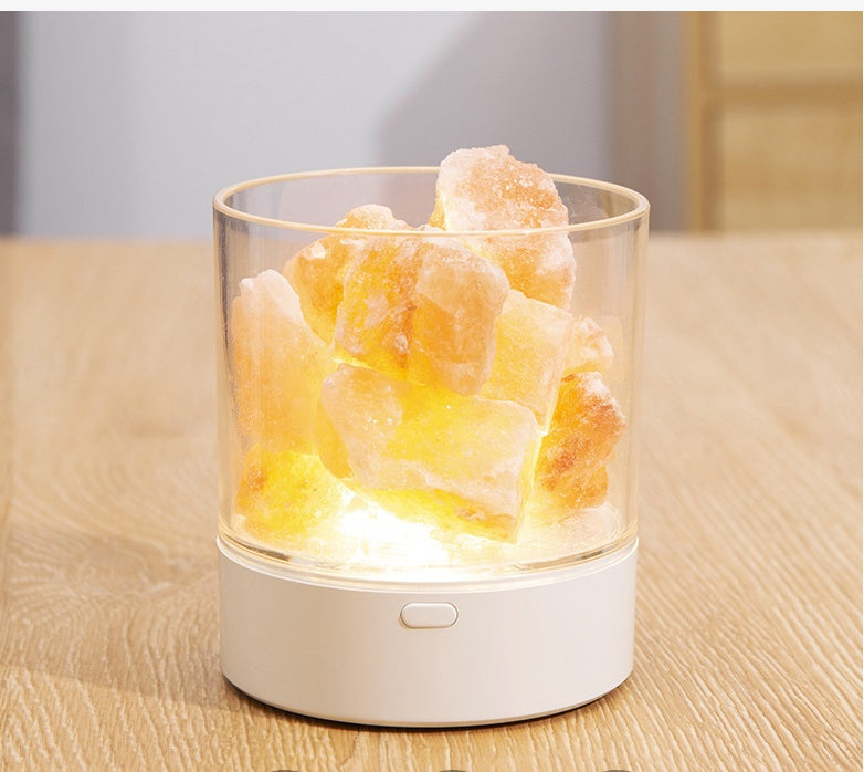 Goblet Of Crystal Salt Lamp Led Wireless