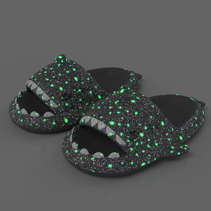 Shark Slippers With Starry Night