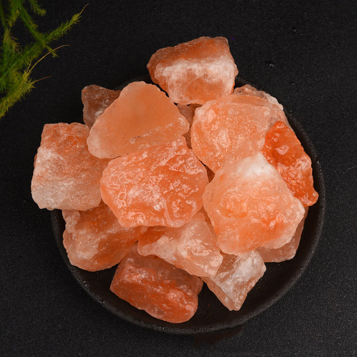 Orange Salt Rough Stone Crystal Aromatherapy Decoration