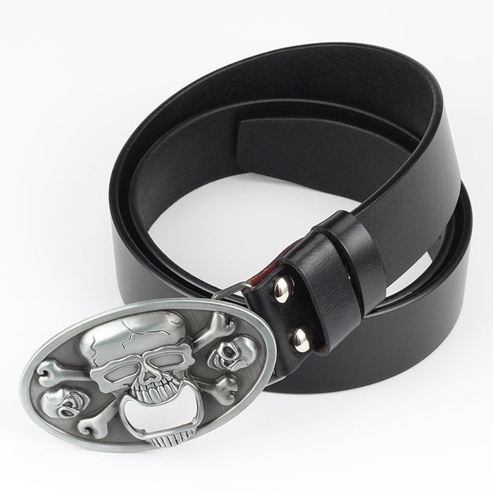 Casual Skull Decorative Belt