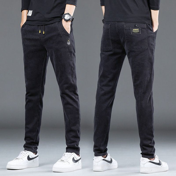 Denim Stretch Casual Trousers