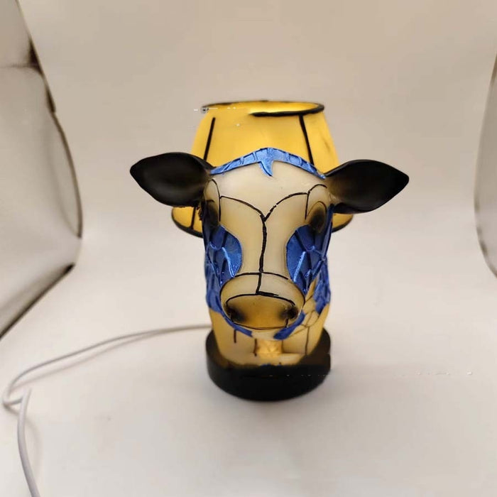 Beautiful Cow Table Lamp Bedside Table Lamp With USB Lamp For Living Room