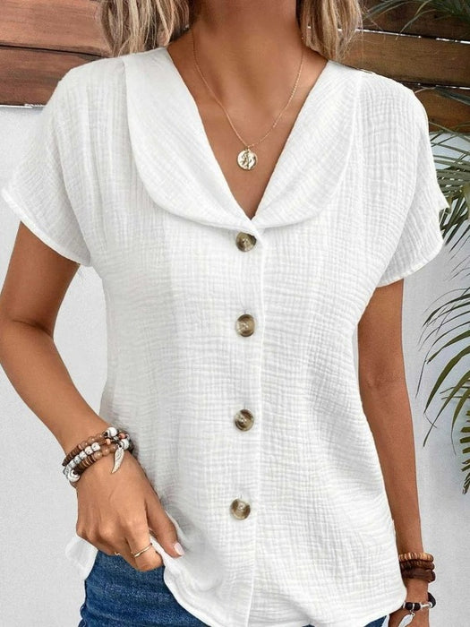 Short Sleeve Cardigan Top