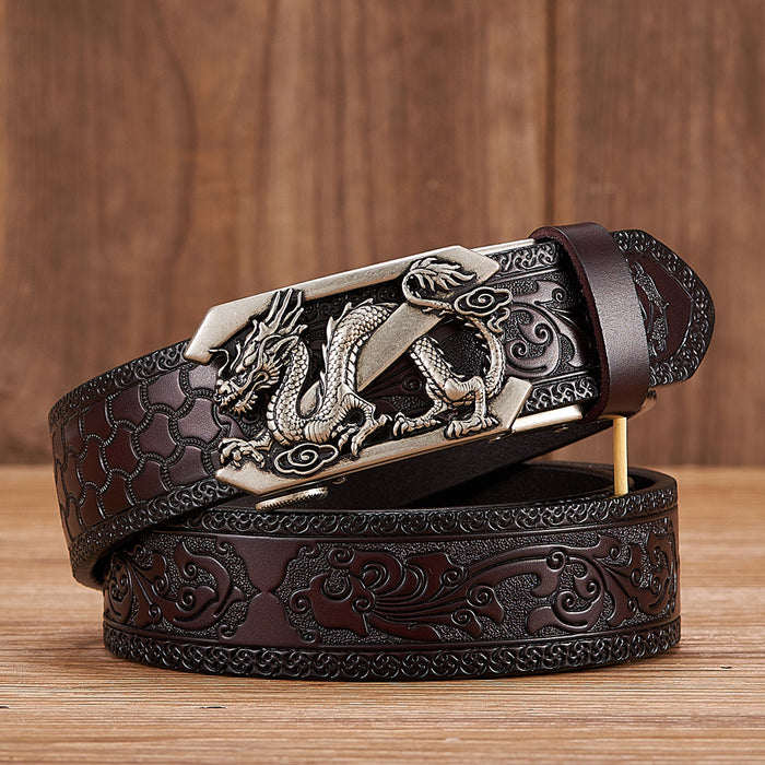 Leather Embossed Belt