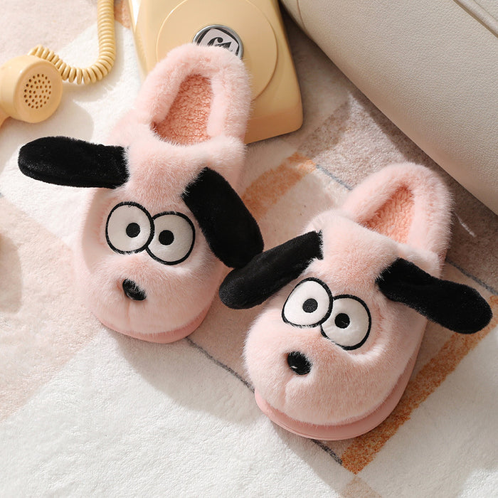 Cotton Slippers Female Cute Winter Indoor