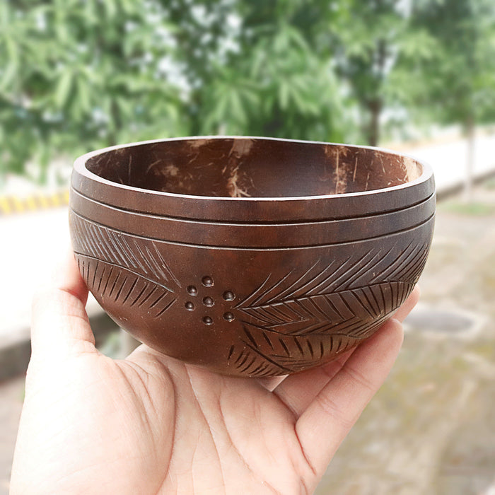 Natural coconut shell tableware rice bowl