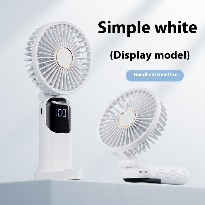 Small Handheld Fan Convenient Rechargeable Small Folding USB Electric Fan