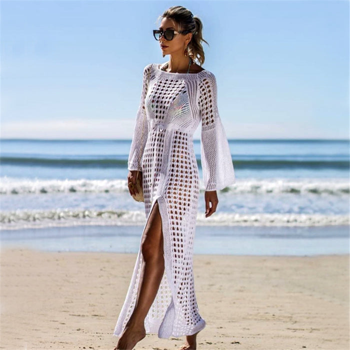 Hollow Knitted Beach Dress