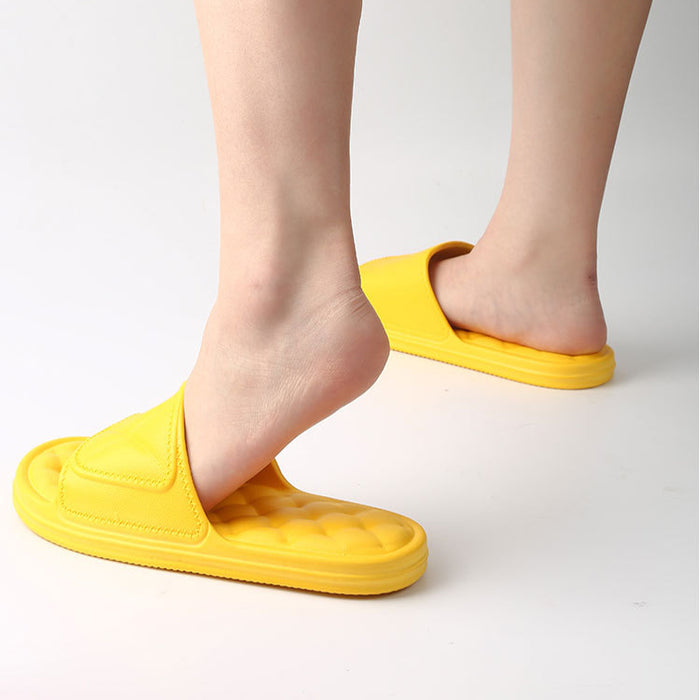Summer Slippers Plaid Design
