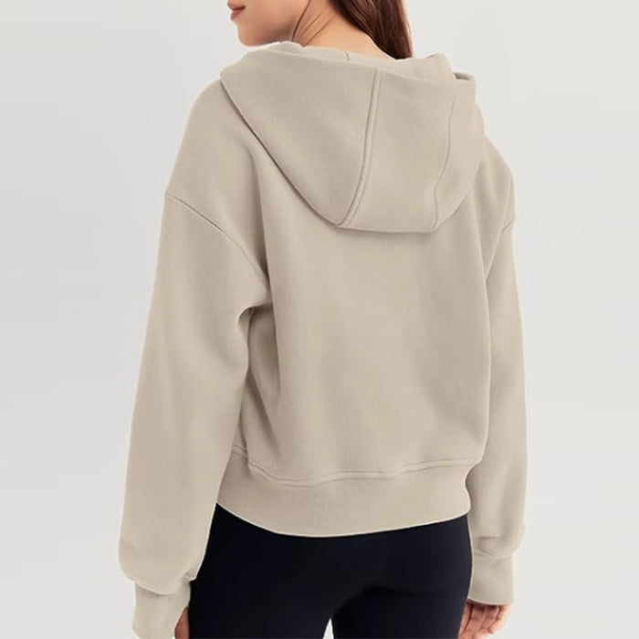 Loose Hooded Sweatshirt