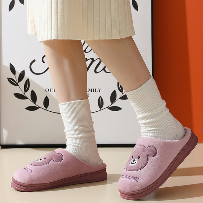 Thick Soled Cotton Slippers For Women & Men