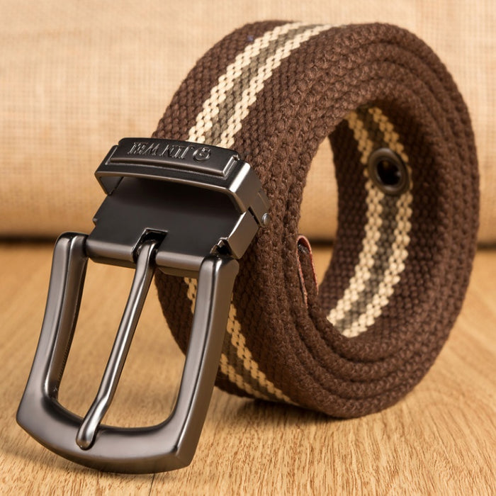 Pin Buckle Canvas Belt