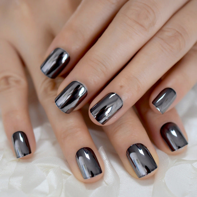 Metal Cute False Nails