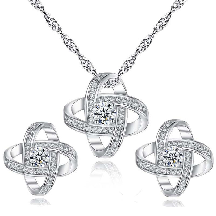 Eternal Star Necklace & Earrings Set