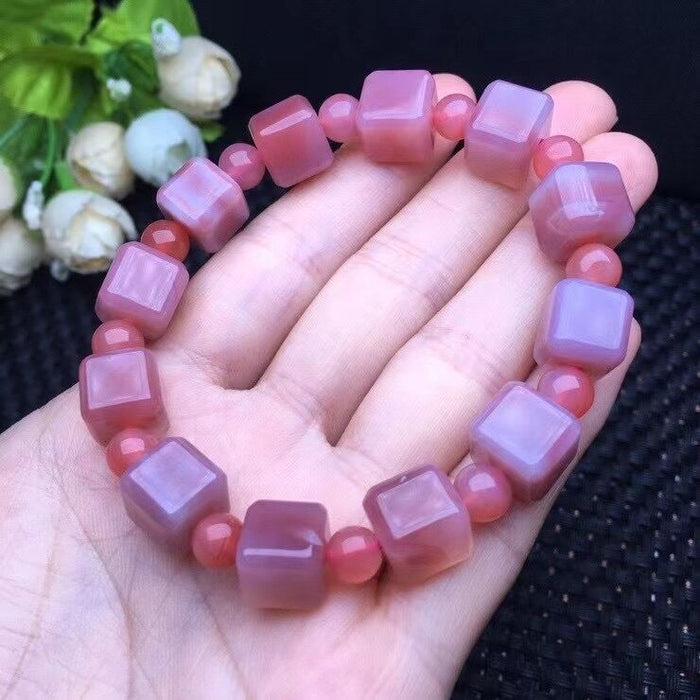 Crystal Natural Powder Salt Source Agate Bracelet Jewelry Bracelet