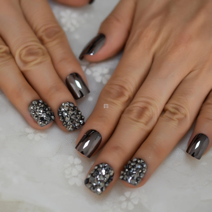 Metal Cute False Nails