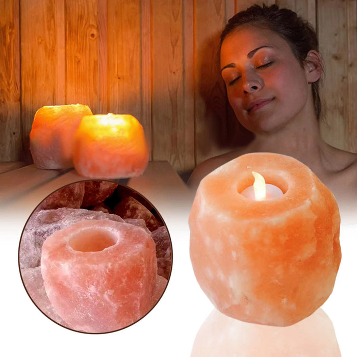 Mineral Crystal Salt Candle Holder Ideas