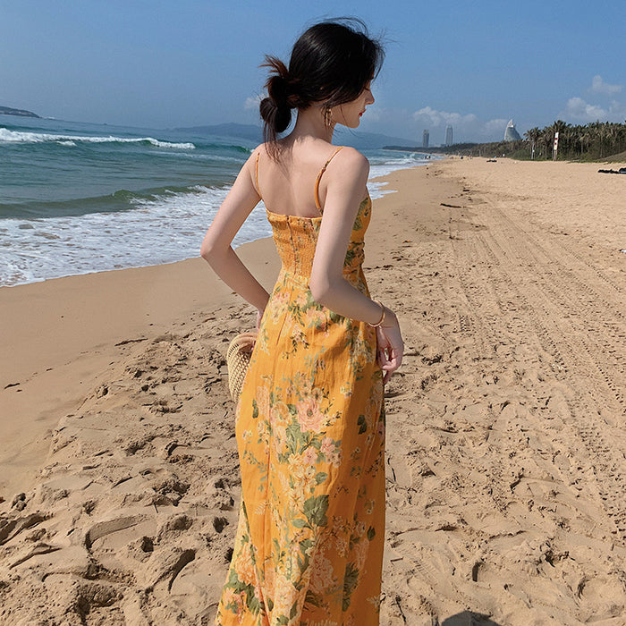 Niche Summer Women's Seaside Holiday Beach Long Dress