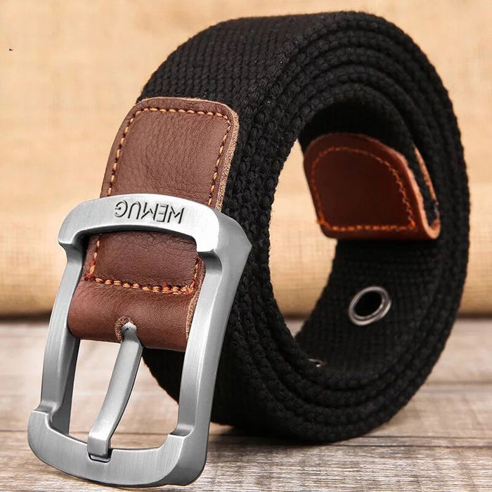 Pin Buckle Canvas Belt