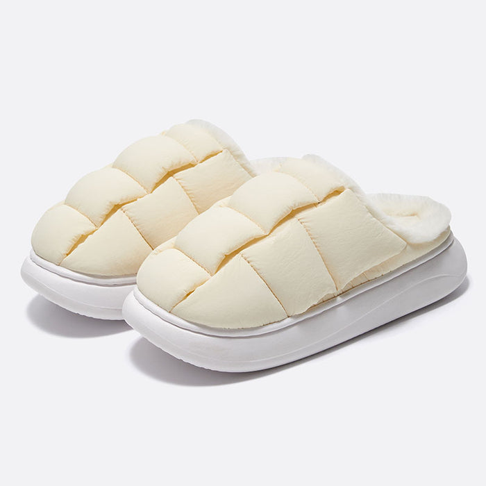 Women Winter Square Bread Cotton Slippers