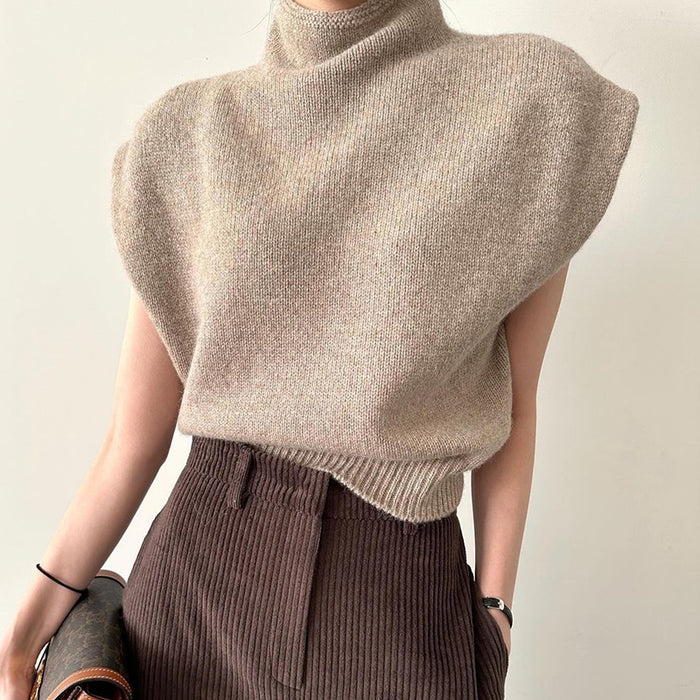 Loose Sleeveless Knitwear