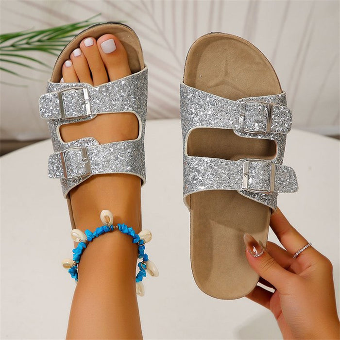 Double Buckle Sandals