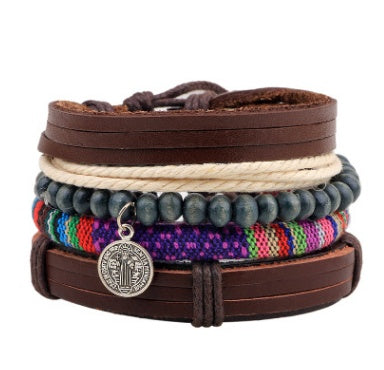 Beaded Leather Bracelet