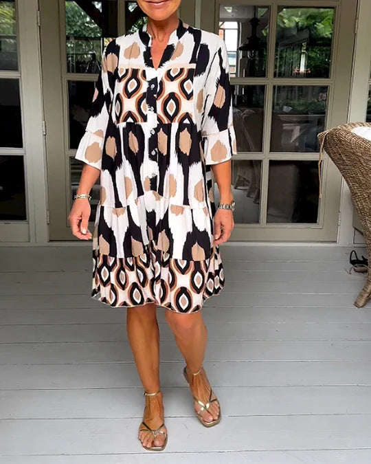 Loose Printed  Dress