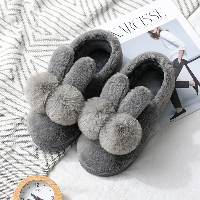 Women's winter home cotton slippers