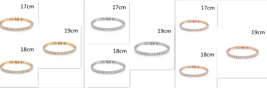 Zircon Bracelet Single Row