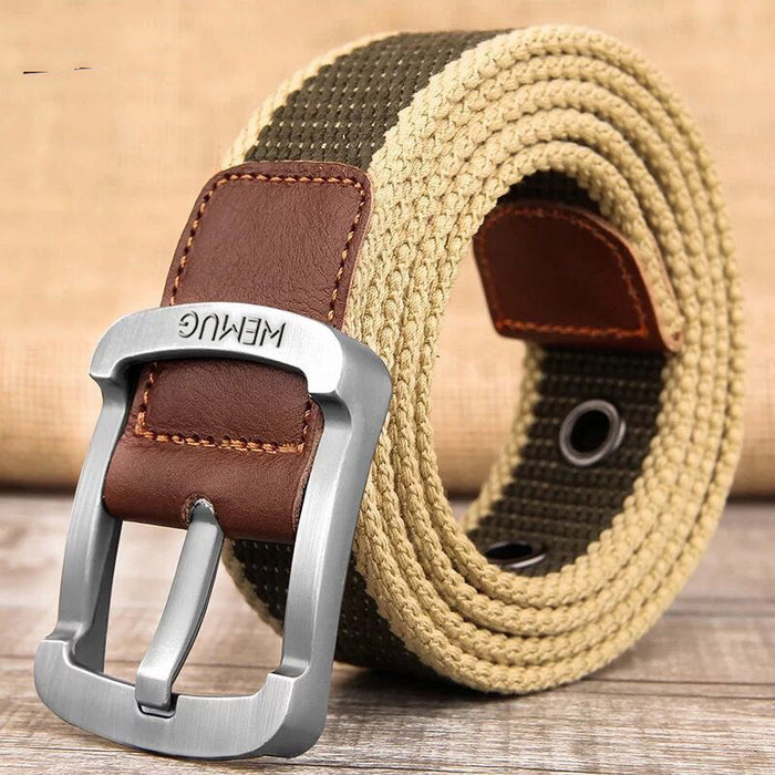 Pin Buckle Canvas Belt