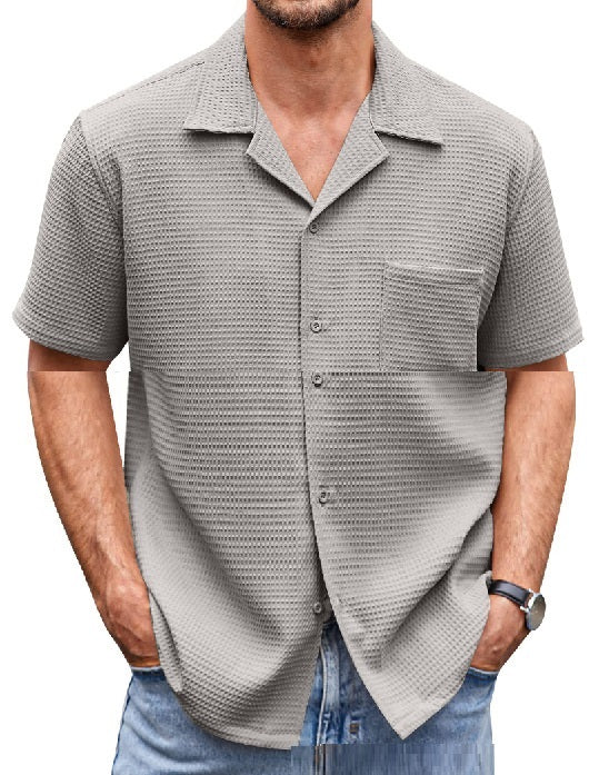 Short Sleeve Waffle Shirt