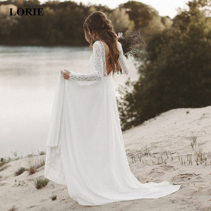 Chiffon Beach Wedding Dress